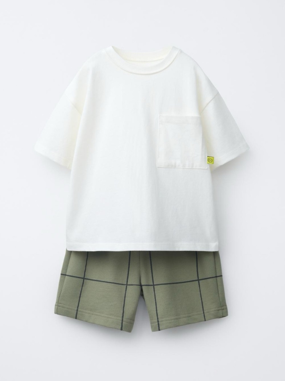ZARA PLAID BERMUDA JOGGING SET